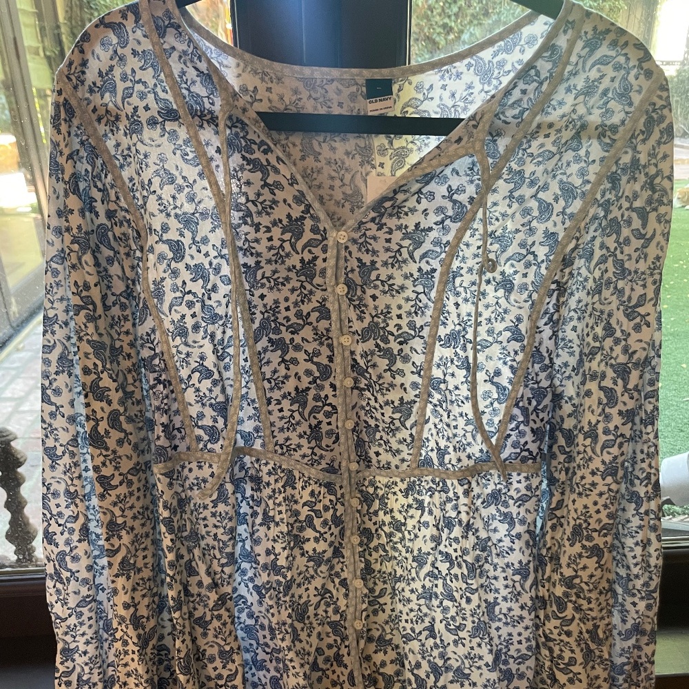 Long sleeve blouse